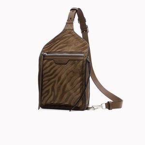 Rag and Bone Elliot sling pack "Zebra" haircalf medium crossbody bag